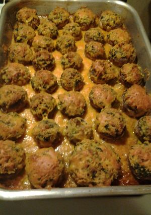 A picture of Sausage & Cheese Mushrooms.
