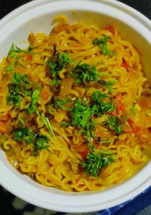 A picture of Maggi masala recipe.