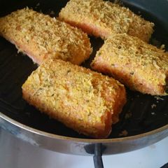 Parmesan Crusted Salmon A picture of Parmesan Crusted Salmon.