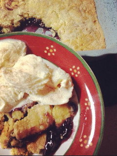 A picture of Blueberry Dump Cake.
