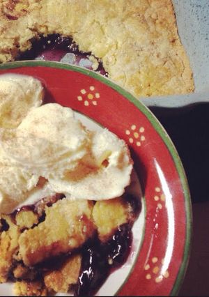 A picture of Blueberry Dump Cake.