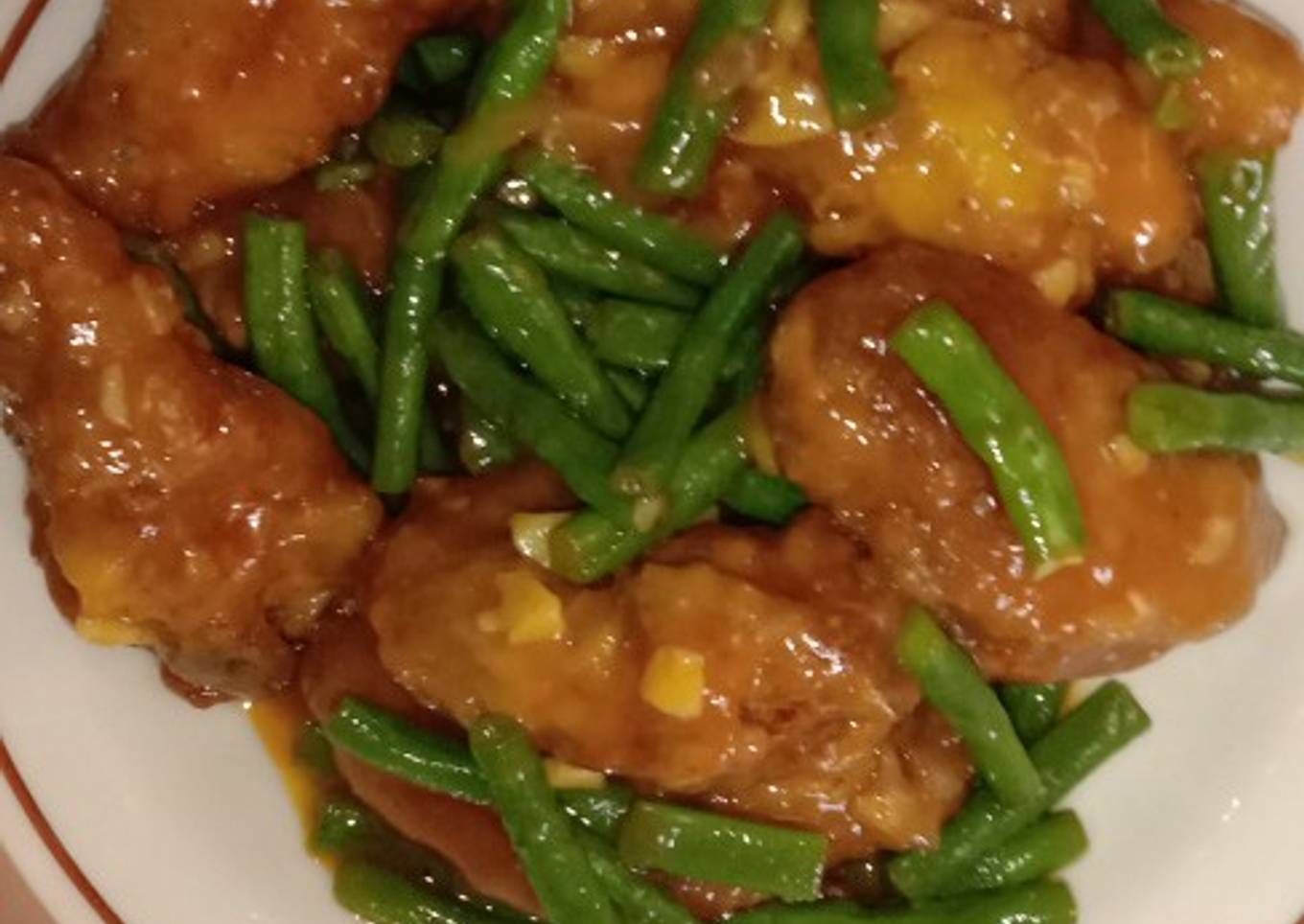 Sayap ayam goreng saus asam manis ala 2😊