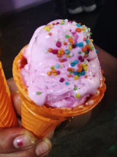 A picture of Strawberry ice cream.