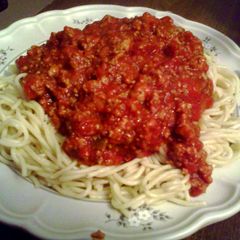 A picture of Manwich Spaghetti Sauce.