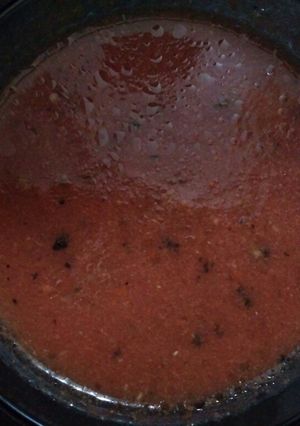 A picture of Quick and easy tomato soup.