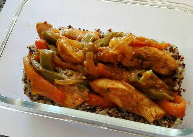 Quinoa con Verduras y Pollo sabor fajita!