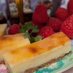 A picture of Cheddar Cheesecake.