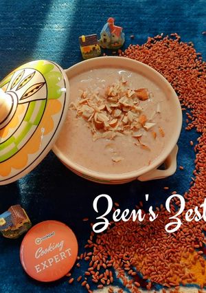 A picture of Red Rice Kheer.