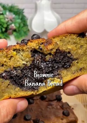 Foto resep Brownie Banana Bread