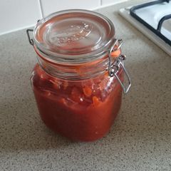 A picture of Homemade Extreme Garlic Pasta Sauce.