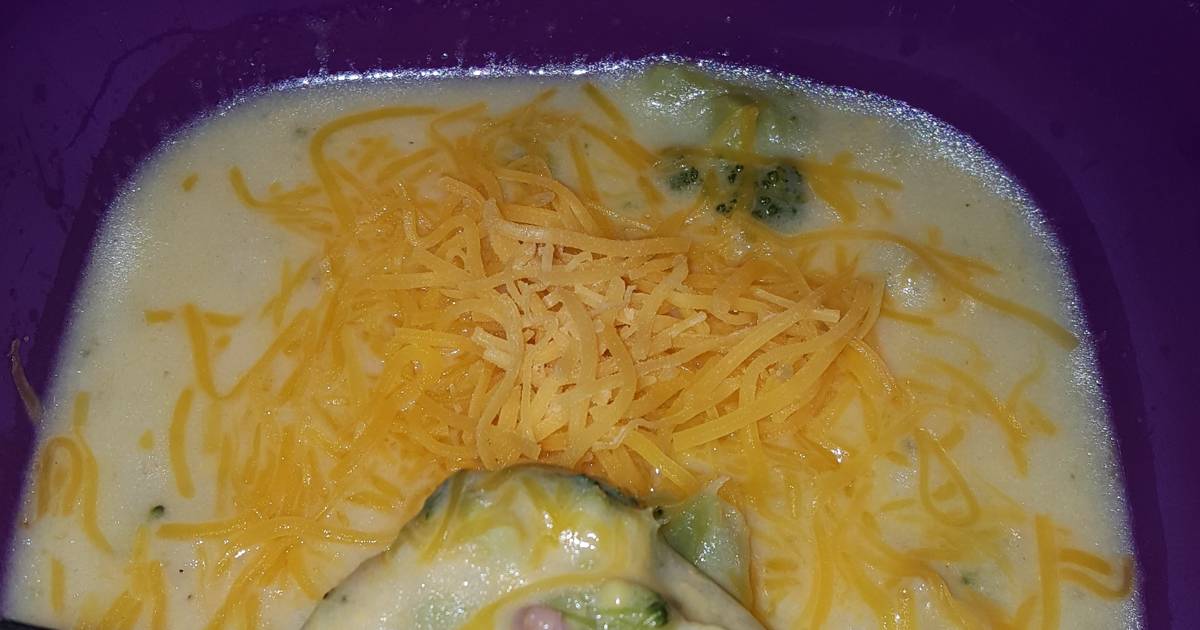 Cheesy Potato Ham & Broccoli Soup Recipe by cara Cookpad
