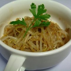 A picture of Bean Sprouts with Sesame and Vinegar Dressing - A Summer Macrobiotic Dish.