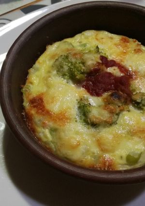 Una foto de Pastel de brócoli