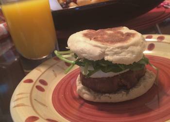 Easiest Way to Prepare Perfect Healthy English Muffin Turkey Burger
