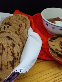 Una foto de Churrascas con harina integral