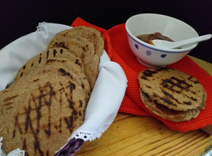 Una foto de Churrascas con harina integral