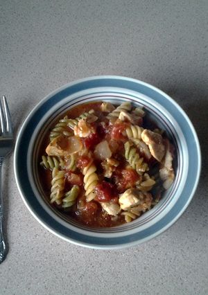 A picture of Italian chicken soup.