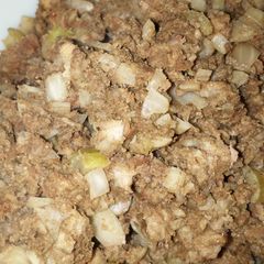 A picture of Nanny Bowmer's Sausage Stuffing.