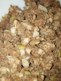A picture of Nanny Bowmer's Sausage Stuffing.