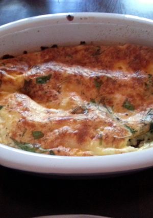 A picture of baked omelette.