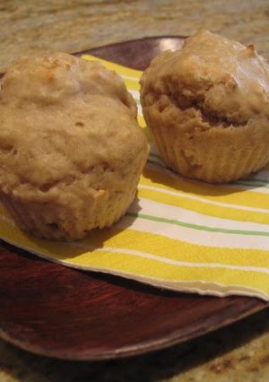 A picture of Peanut Butter and Banana Muffins.