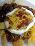 Loaded chili cheese fries