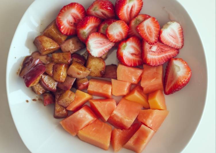 Steps to Prepare Quick Just fruits