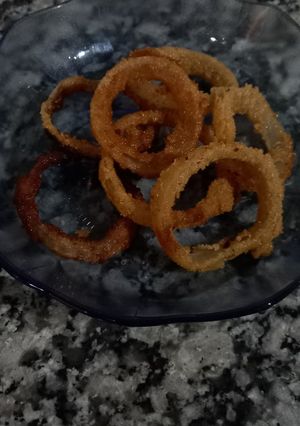 Una foto de Aros de cebolla