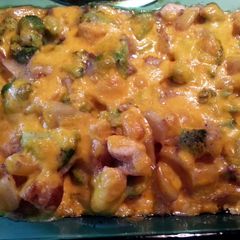 A picture of Cara's Cheesy Potato Broccoli Bake.