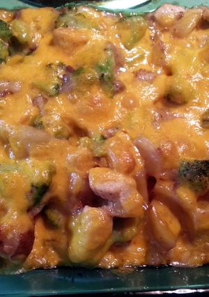 A picture of Cara's Cheesy Potato Broccoli Bake.