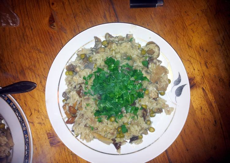 low carb Wild mushroom risotto | how to make homemade Wild mushroom risotto