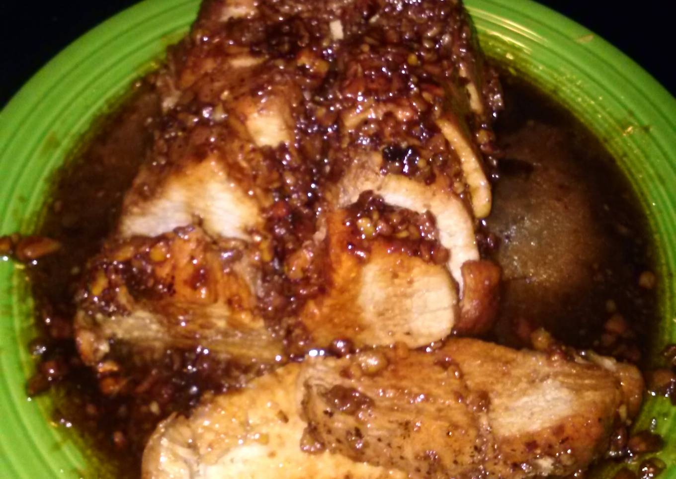 Pork Tenderloin W/Brown Sugar Honey & Pecan Glaze