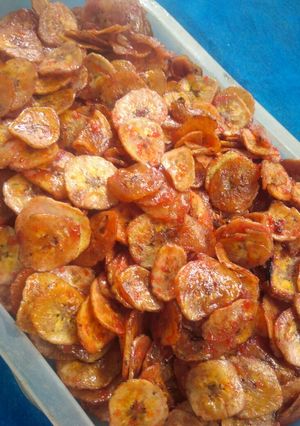 Foto resep Keripik Pisang Pedas Manis