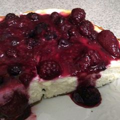 A picture of Sour Cream Cheesecake.