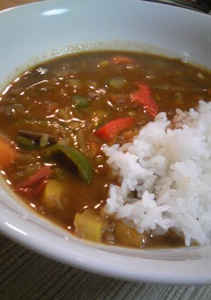 A picture of Light and Tasty Restaurant-Style Curry with Summer Vegetables.