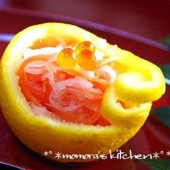 A picture of For Osechi or Okuizome - Mild Red and White Namasu.