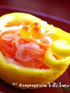 A picture of For Osechi or Okuizome - Mild Red and White Namasu.