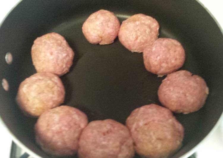 Easiest Way to Prepare Ultimate Pork meatballs