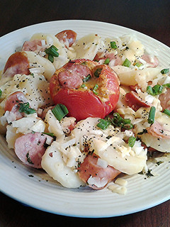 A picture of Warm Potato Kielbasa Salad.