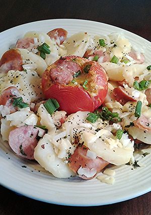 A picture of Warm Potato Kielbasa Salad.