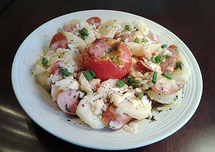 Recipe of Ultimate Warm Potato Kielbasa Salad