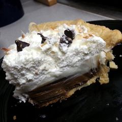 A picture of Chocolate Haupia Pie.