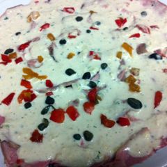 A picture of K's Tuna Sauce.