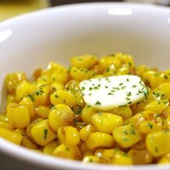 A picture of Browned Corn with Butter and Soy Sauce.