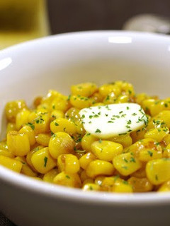 A picture of Browned Corn with Butter and Soy Sauce.