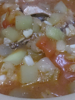 A picture of Sauted Bottle Gourd with Spicy Sardines.