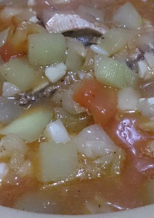 A picture of Sauted Bottle Gourd with Spicy Sardines.
