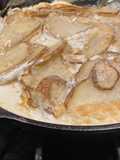 Cast Iron scalloped potatoes