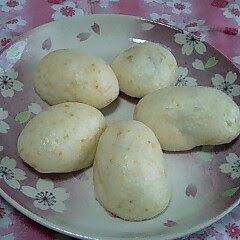 A picture of Sake Lees Manju (Steamed Buns).