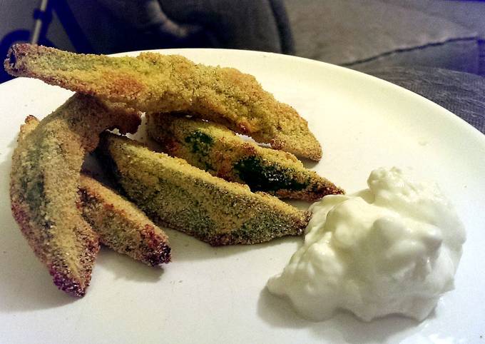 Sophie's baked parmesan polenta avocado